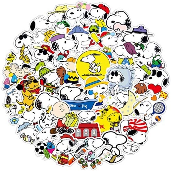 🌱 5 for 50! 25 Snoopy Sticker Pack Vinyl Stickers Decals Water Bottle Computer - Picture 1 of 3